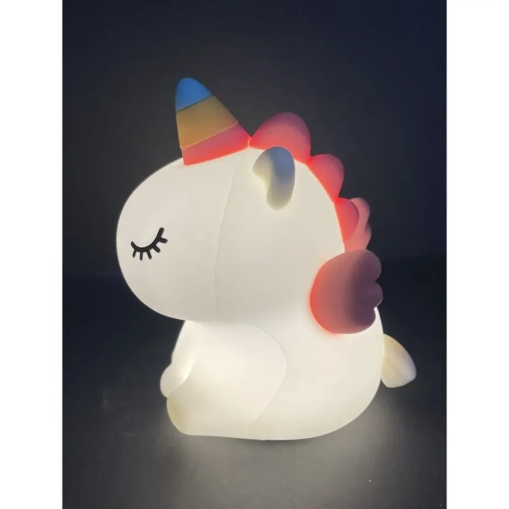 Cute Lamp, LED Squishy Animal Night Light for Kids Sleep, Sitting Unicorn
